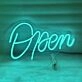 OPEN 2' neon sign