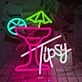 Customize Tipsy Cocktail Time Neon Sign