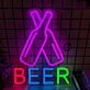 Customize Joyful Drinking with Bottle Neon Sign