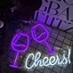 Customize Elegant Toasting Neon Sign