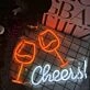 Customize Elegant Toasting Neon Sign