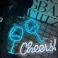 Customize Elegant Toasting Neon Sign