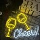 Customize Elegant Toasting Neon Sign