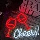 Customize Elegant Toasting Neon Sign