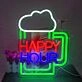 Customize Happy Hour Beer Celebration Time Neon Sign