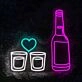 Beer Mug Heart Cheers Neon Sign