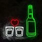Beer Mug Heart Cheers Neon Sign
