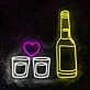 Beer Mug Heart Cheers Neon Sign