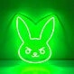 Angry Bunny Neon Sign