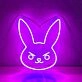 Angry Bunny Neon Sign