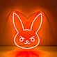 Angry Bunny Neon Sign