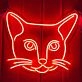 Dazed Cat Neon Sign