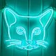 Dazed Cat Neon Sign
