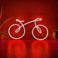 Abstract Line Bicycle Neon Sign