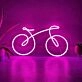 Abstract Line Bicycle Neon Sign