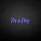 'Mr&amp;Mrs' neon sign