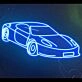 Race Car Neon Sign