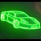 Race Car Neon Sign