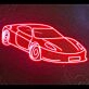 Race Car Neon Sign