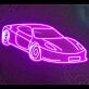Race Car Neon Sign