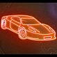 Race Car Neon Sign