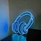 Music Headphones Neon Sign
