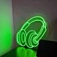 Music Headphones Neon Sign