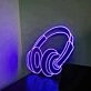 Music Headphones Neon Sign