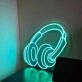 Music Headphones Neon Sign