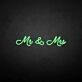 'Mr &amp; Mrs2' neon sign