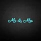 'Mr &amp; Mrs2' neon sign