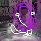Music Listening Headphones Neon Sign