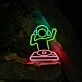 DJ Turntable Neon Sign