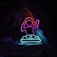 DJ Turntable Neon Sign