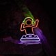 DJ Turntable Neon Sign