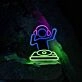 DJ Turntable Neon Sign