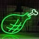 Delicious Large Drumstick Neon Sign