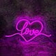 Romantic Heart Love Wedding Neon Light