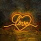 Romantic Heart Love Wedding Neon Light