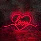 Romantic Heart Love Wedding Neon Light