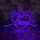 Romantic Heart Love Wedding Neon Light