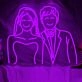 Abstract Couple Wedding Neon Sign