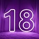 Number Birthdays LED Neon Sign
