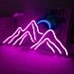 Mountain Top Sunrise Neon Light