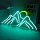 Mountain Top Sunrise Neon Light