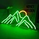Mountain Top Sunrise Neon Light