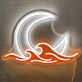 Moon Over the Sea Neon Light
