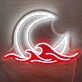 Moon Over the Sea Neon Light