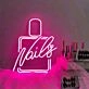 Customize Stylish Nail Polish Nail Salon Neon Sign