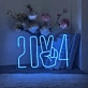 2024 Victory Pose Vibrant Neon Sign